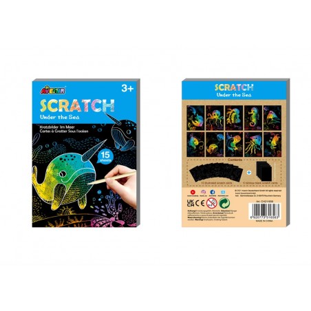 Scratch Art Book Mini A6 - Sous l'océan - AVE-7331656 - Avenir - Crayons, feutres, etc... - Le Nuage de Charlotte