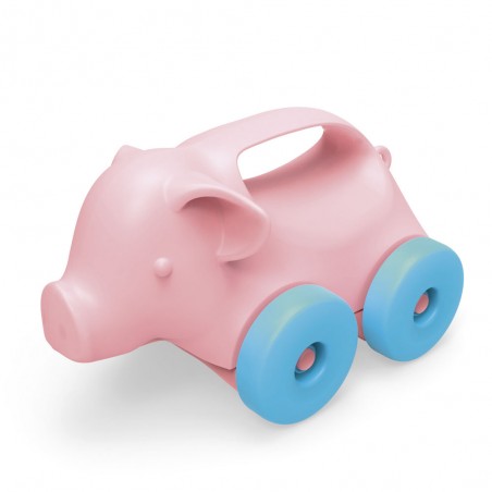 Green Toys Cochon à pousser - GRT-RCPG-1067 - Green Toys - Jouets à pousser - Le Nuage de Charlotte