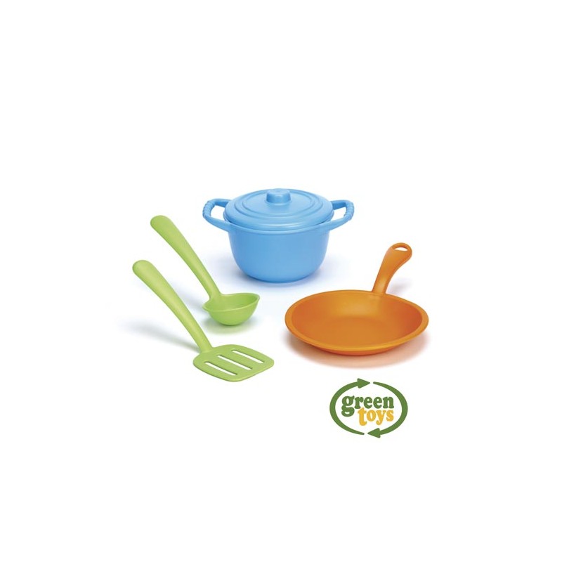 Green Toys Set de cuisine - GRT-CHF01R - Green Toys - Cuisines et magasins - Le Nuage de Charlotte