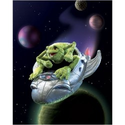 Frog in Spaceship - FLK-2837 - Folkmanis - Hand Puppets - Le Nuage de Charlotte