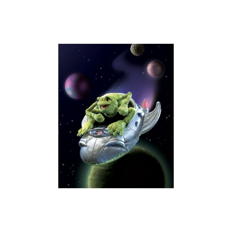 Frog in Spaceship - FLK-2837 - Folkmanis - Hand Puppets - Le Nuage de Charlotte