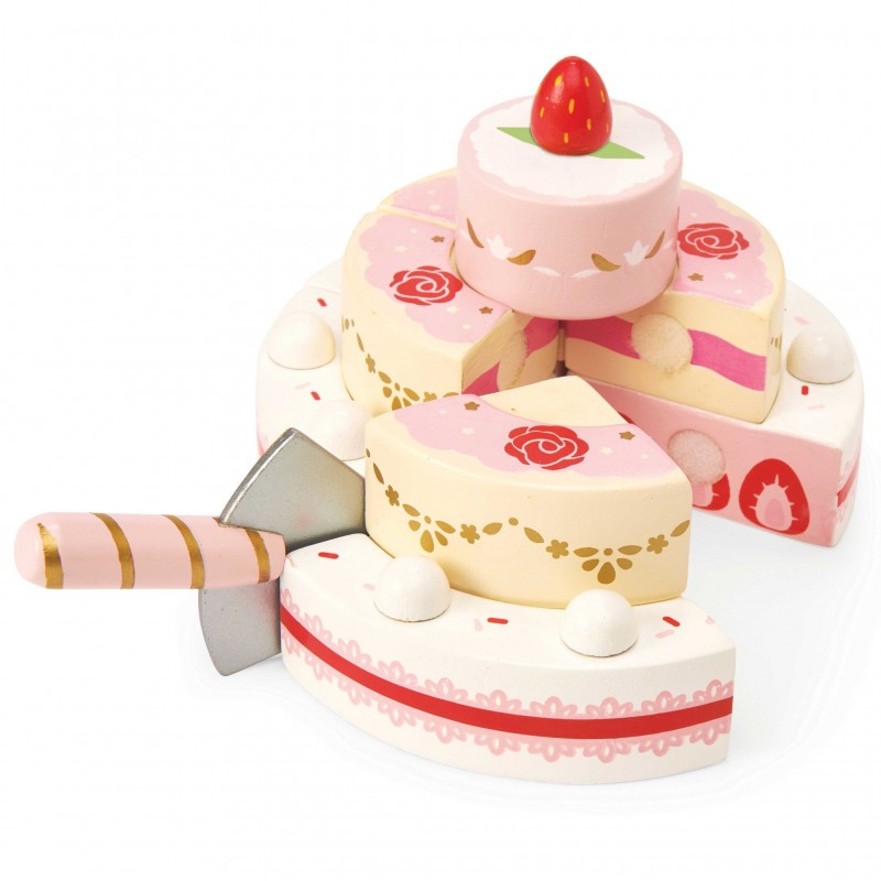 Strawberry Wedding Cake - LTV-TV329 - Le Toy Van - Play Food - Le Nuage de Charlotte