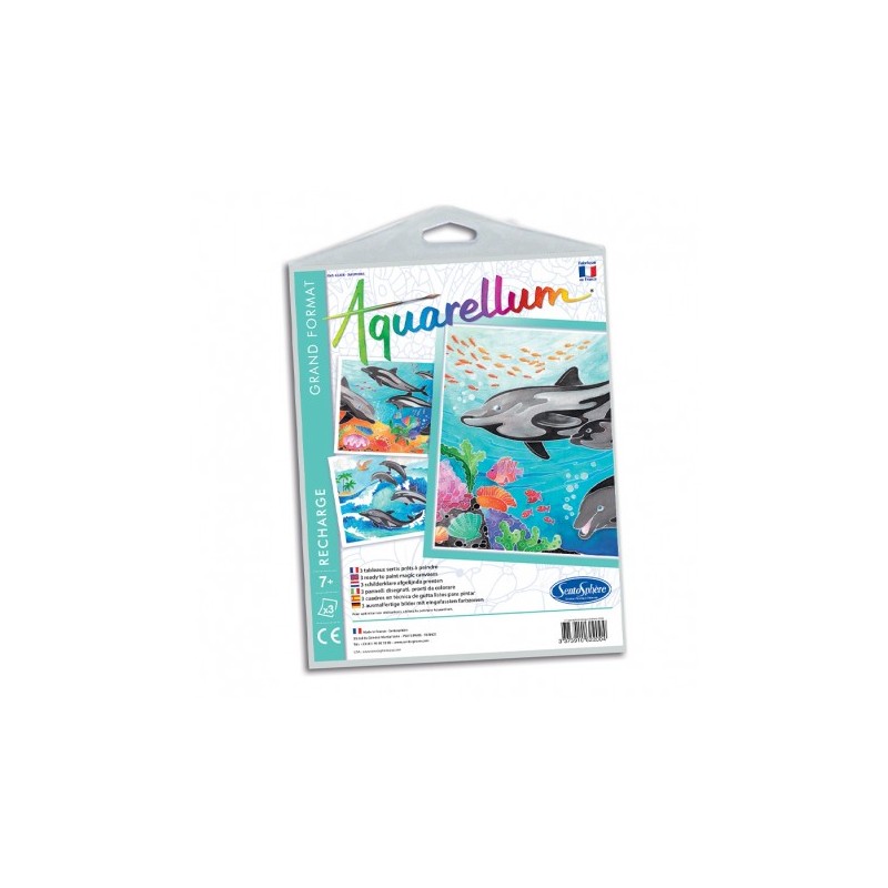 Aquarellum Junior - Refill Dolphins - STS-6220R - SentoSphère - Drawings and paintings - Le Nuage de Charlotte