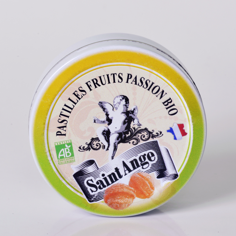 Pastilles Saint-Ange BIO Fruits de la Passion - BBF-930045B - Bonbon France - Bonbons - Le Nuage de Charlotte