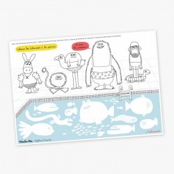 Les Schmouks - 40 coloring placemats - MRY-716606 - Moulin Roty - Drawings and paintings - Le Nuage de Charlotte