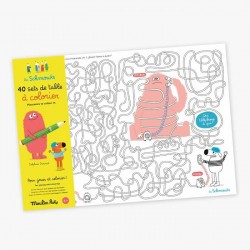 Les Schmouks - 40 coloring placemats - MRY-716606 - Moulin Roty - Drawings and paintings - Le Nuage de Charlotte