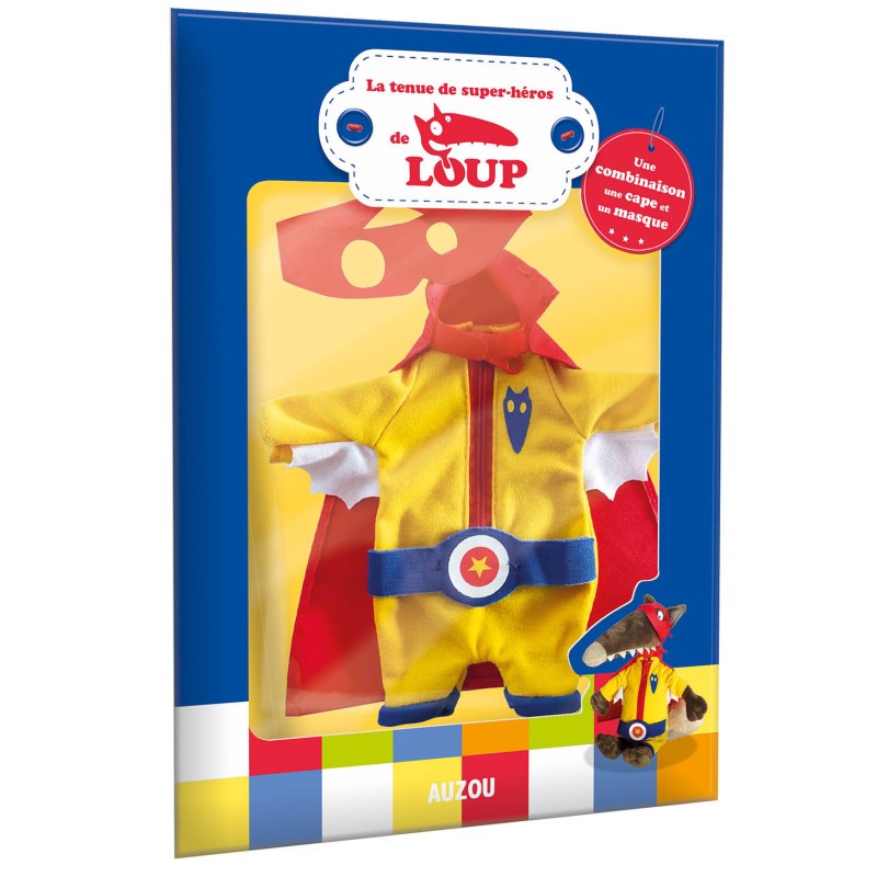 Wolf's superhero outfit - AUZ-9782733847213 - Editions Auzou - Loup, Mademoiselle Yeti, ... - Le Nuage de Charlotte