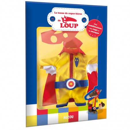 Wolf's superhero outfit - AUZ-9782733847213 - Editions Auzou - Loup, Mademoiselle Yeti, ... - Le Nuage de Charlotte