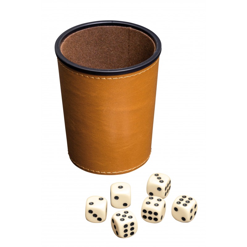 Dice cup, with 6 dice - PHIL-6696 - Philos - Board Games - Le Nuage de Charlotte