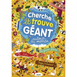 Cherche et trouve géant - Autour du monde - AUZ-9782733829035 - Editions Auzou - Livres d'Activités - Le Nuage de Charlotte