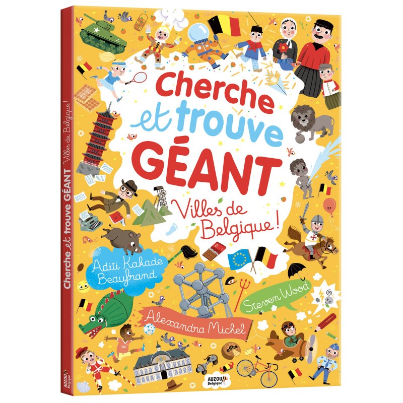 Cherche et trouve géant - Villes de Belgique! - AUZ-9782733895078 - Editions Auzou - Livres d'Activités - Le Nuage de Charlotte