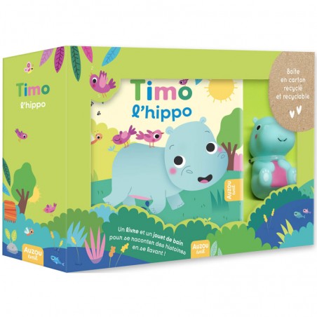 Timo, un hippo qui aime l'eau - AUZ-9791039512411 - Editions Auzou - Baby books - Le Nuage de Charlotte