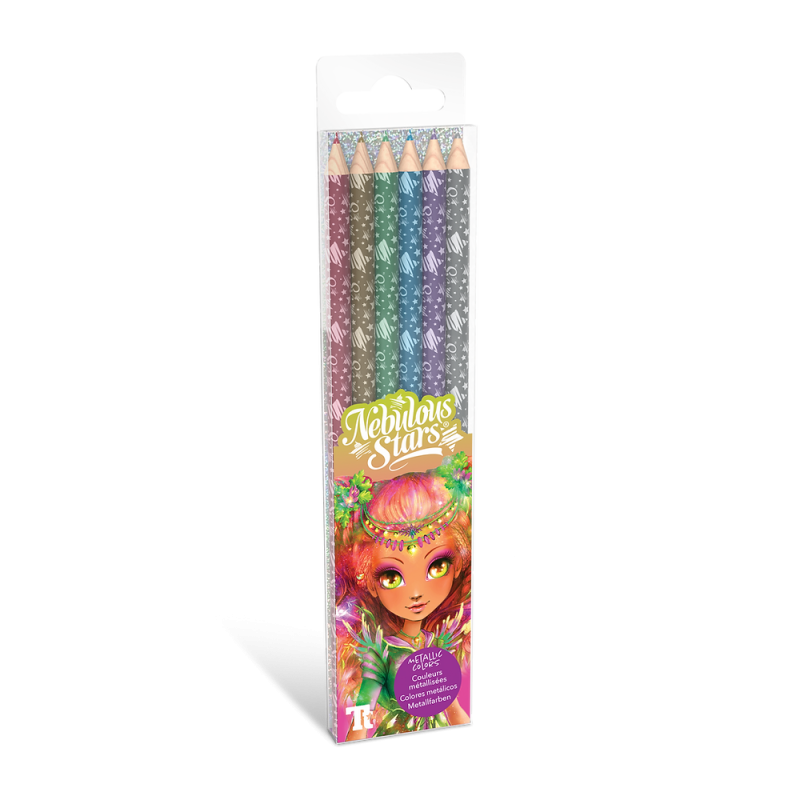 Nebulous Stars 6 crayons de couleur - Couleurs Métalliques - NEST-11570 - Nebulous Stars - Stylos, crayons, ... - Le Nuage de...