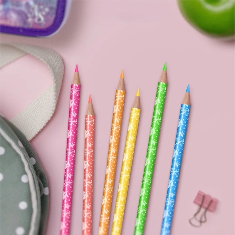 Nebulous Stars Color Pencils 6-pack - Neon colors - NEST-11569 - Nebulous Stars - Pens, pencils, ... - Le Nuage de Charlotte