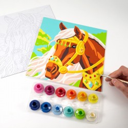 Colorizzy - Paint by numbers - Horses - STS-4506 - SentoSphère - Drawings and paintings - Le Nuage de Charlotte