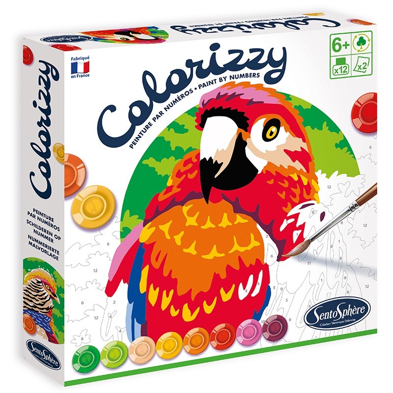 Colorizzy - Paint by numbers - Birds - STS-4501 - SentoSphère - Drawings and paintings - Le Nuage de Charlotte