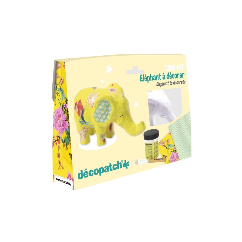 Mini-kit Elephant - DPH-KIT029c - Decopatch - Creative boxes - Le Nuage de Charlotte