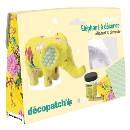 Mini-kit Elephant - DPH-KIT029c - Decopatch - Boîtes créative - Le Nuage de Charlotte