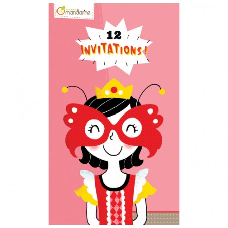 Cartes d'invitation, Princesses - AVM-CO144O - Avenue Mandarine - Cartes - Le Nuage de Charlotte