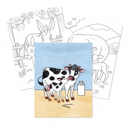 Graffy Color, Animaux de la ferme - AVM-GY104C - Avenue Mandarine - Atelier dessins et peintures - Le Nuage de Charlotte