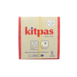 Kitpas Cire de son de riz - Crayons 6 Couleurs - KPS-B-KMRW-6C - kitpas - Stylos, crayons, ... - Le Nuage de Charlotte