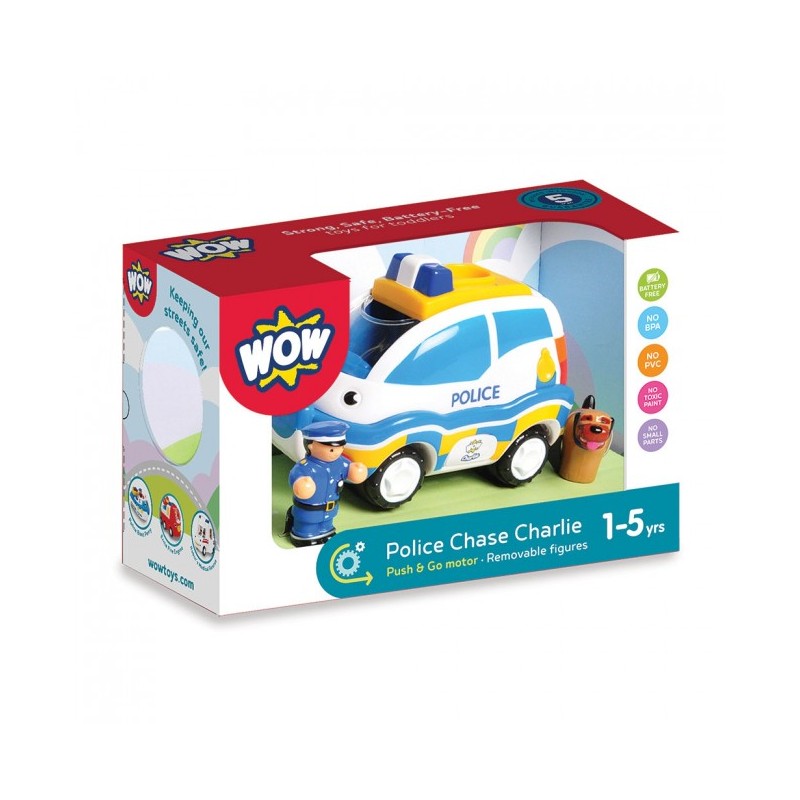 WOW Voiture de police Charlie - WOW-04050 - WOW Toys - Voitures, camions, etc. - Le Nuage de Charlotte