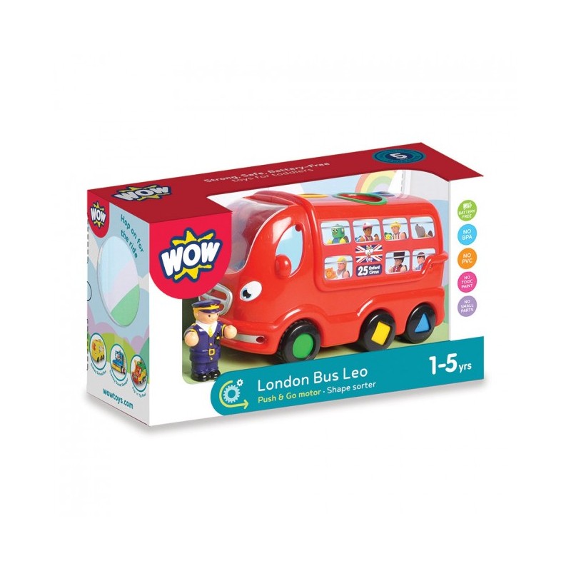 WOW Léo le bus londonien - WOW-10720 - WOW Toys - Voitures, camions, etc. - Le Nuage de Charlotte