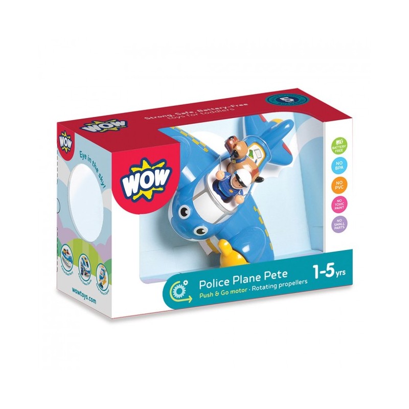 WOW L'avion de police de Pete - WOW-10309 - WOW Toys - Les avions - Le Nuage de Charlotte