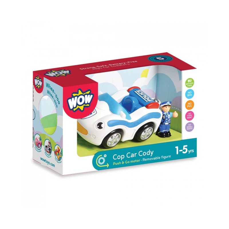 WOW Cop Car Cody - WOW-10715 - WOW Toys - Cars, Trucks, etc. - Le Nuage de Charlotte