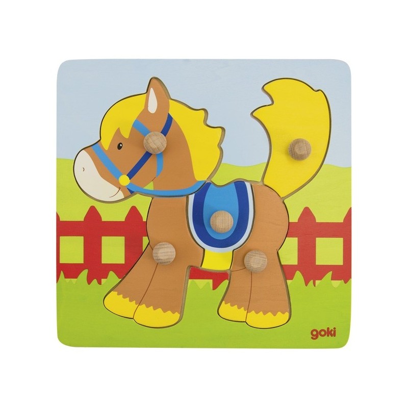 Lift-out puzzle horse - GOK-8657555 - Goki - Wooden Puzzles - Le Nuage de Charlotte