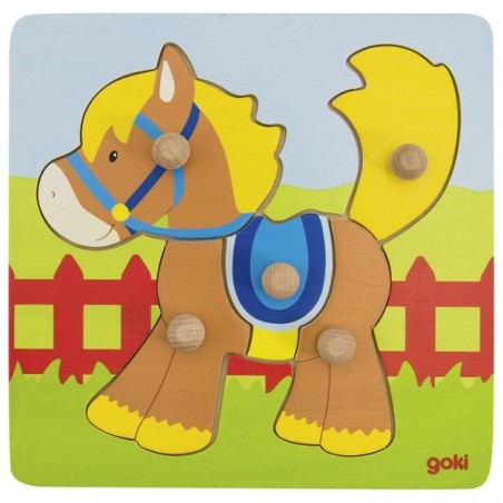 Puzzle cheval - GOK-8657555 - Goki - Puzzle en bois - Le Nuage de Charlotte