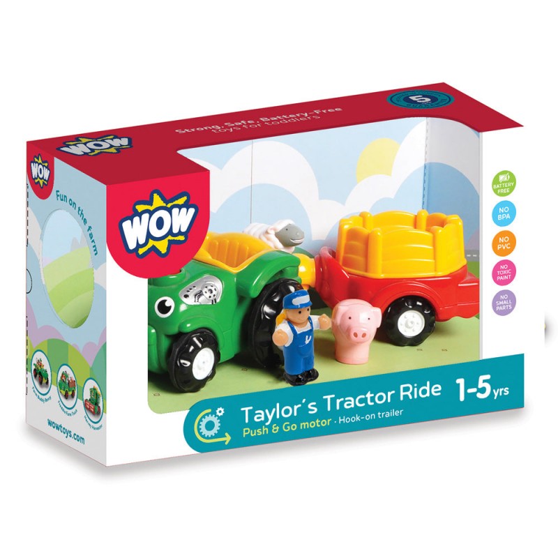 WOW Taylor's Tractor Ride - WOW-10395 - WOW Toys - Cars, Trucks, etc. - Le Nuage de Charlotte