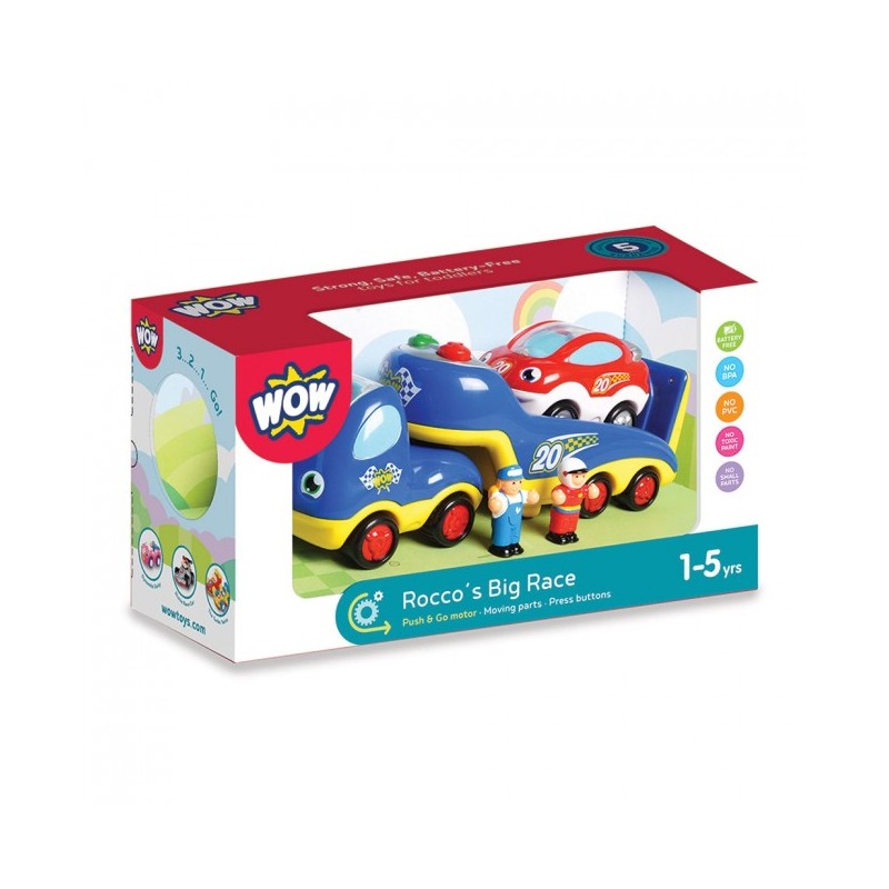 WOW Rocco's le Transporteur de voiture - WOW-04015 - WOW Toys - Voitures, camions, etc. - Le Nuage de Charlotte