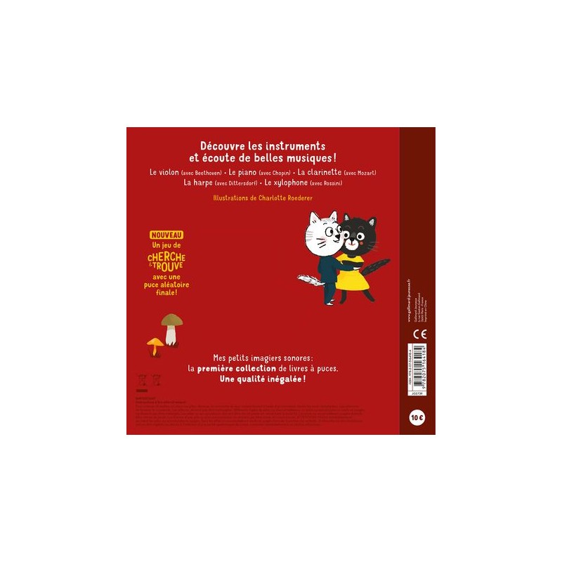 Mes petits imagiers sonores - La musique des instruments - GAL-9782075164184 - Gallimard Jeunesse - Imagiers et éveil - Le Nu...