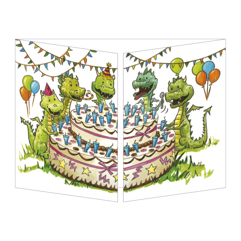 Carte cache-cache "Les dragons" - EDC-3700220152653 - Editions de Cortil - Cards and invitations - Le Nuage de Charlotte