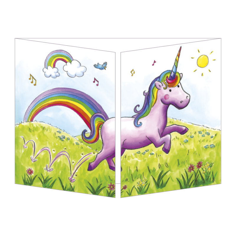 Carte cache-cache Sophie Turrel "Rêve de Licorne" - EDC-3700220152998 - Editions de Cortil - Cards and invitations - Le Nuage...