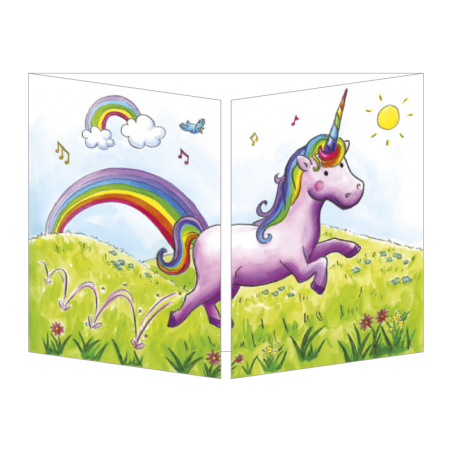 Carte cache-cache Sophie Turrel "Rêve de Licorne" - EDC-3700220152998 - Editions de Cortil - Cards and invitations - Le Nuage...