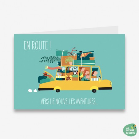 Alice de Page vecto double "En route! Vers de nouvelles aventures..." - EDC-5407009460159 - Editions de Cortil - Cartes et in...