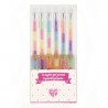 6 stylos gel pastel - DJE-DD03758 - Djeco - Stylos, crayons, ... - Le Nuage de Charlotte