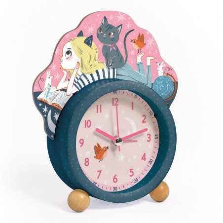 ticlock Réveil petit chat - DJE-DD00400 - Sass & Belle - Montres et réveils - Le Nuage de Charlotte