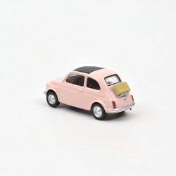 Fiat 500 F 1965 Rose Clair Jet-car 1/43 - NRV-771200 - Norev - Voitures, camions, etc. - Le Nuage de Charlotte