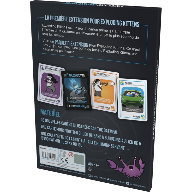 Exploding Kittens - Ext. Imploding Kittens - EXK-191572 - Exploding Kittens - for the little ones - Le Nuage de Charlotte