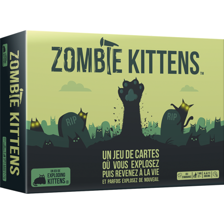 Zombie Kittens - EXK-191619 - Exploding Kittens - pour les plus petits - Le Nuage de Charlotte