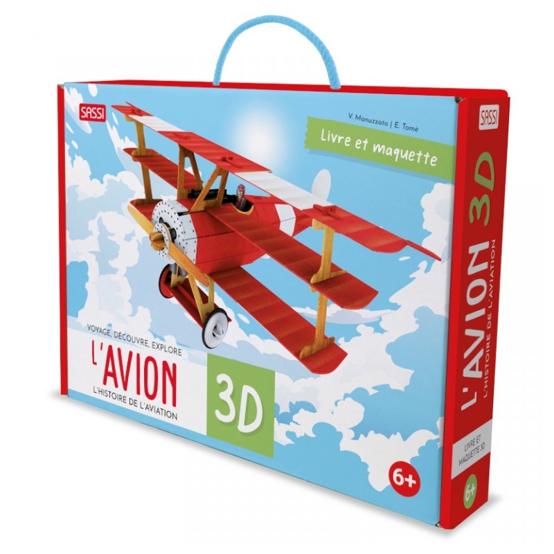 L'avion 3D - L'histoire de l'Aviation - SASSI-9788830305977 - Sassi - Documentaires - Le Nuage de Charlotte