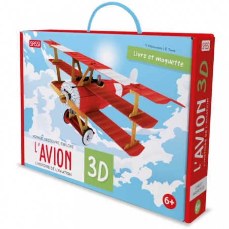 L'avion 3D - L'histoire de l'Aviation - SASSI-9788830305977 - Sassi - Documentaires - Le Nuage de Charlotte