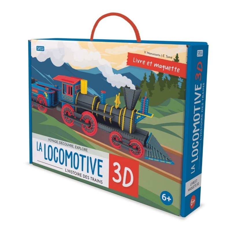 La Locomotive 3D - L'Histoire des Trains - SASSI-9788830307636 - Sassi - Documentaires - Le Nuage de Charlotte