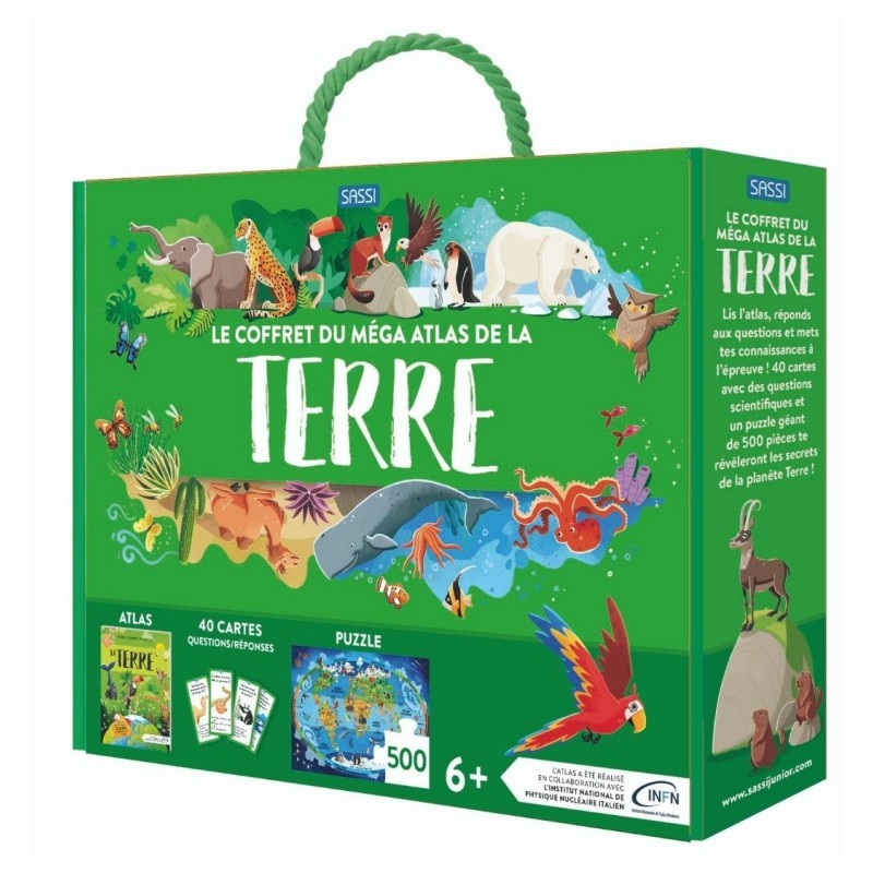 Le Coffret Méga Atlas de La Terre - SASSI-9788830306332 - Sassi - Documentaires - Le Nuage de Charlotte