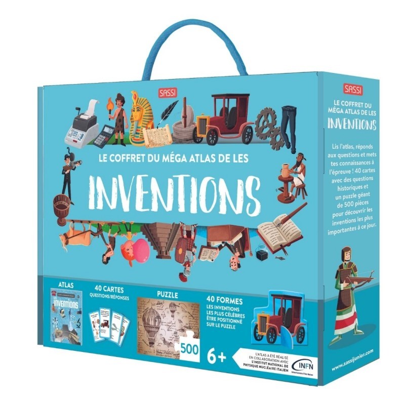 Le Coffret Méga Atlas des inventions - SASSI-9788830307575 - Sassi - Documentaires - Le Nuage de Charlotte