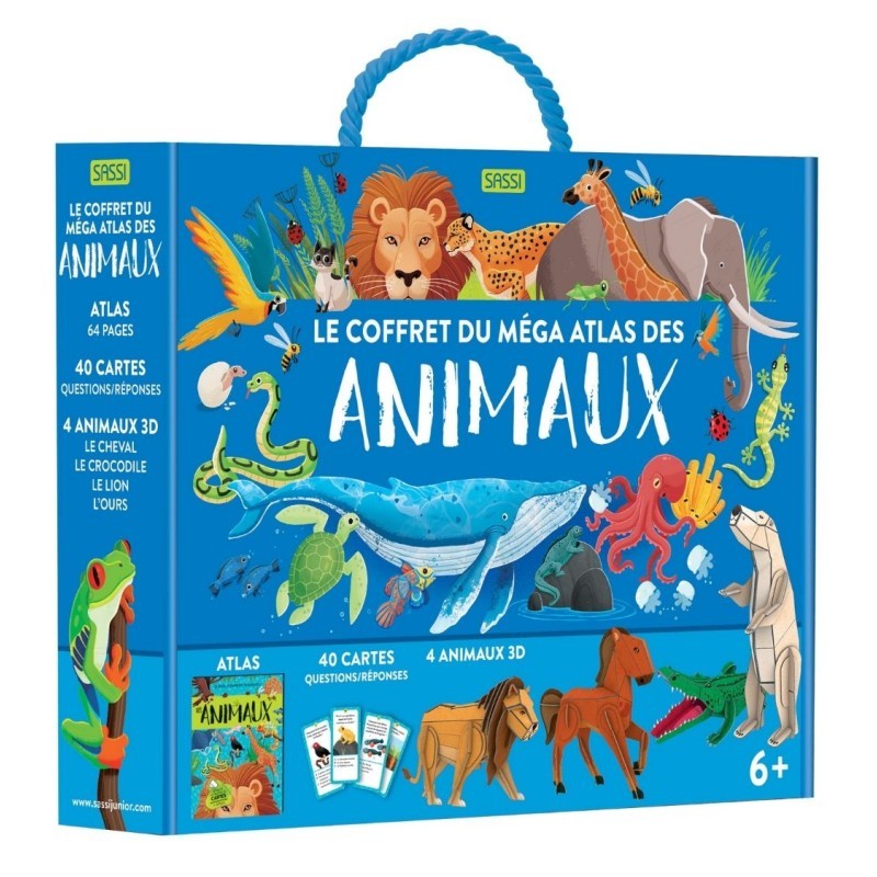 Le coffret méga atlas des Animaux - SASSI-9788830307650 - Sassi - Documentaires - Le Nuage de Charlotte