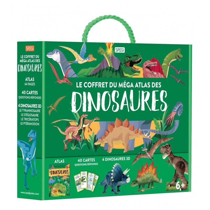 Le Coffret Méga Atlas des dinosaures - SASSI-9788830309814 - Sassi - Documentaires - Le Nuage de Charlotte